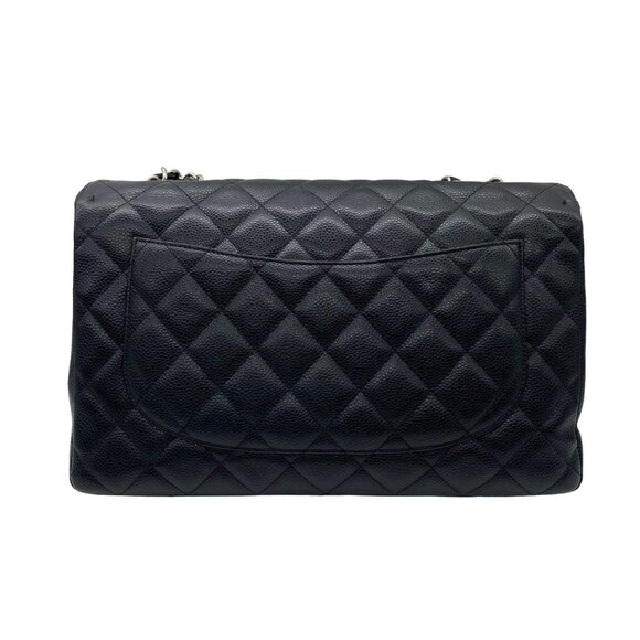 Chanel Classic Caviar Jumbo Single Flap CF Black GHW (13***96) cc419 - Picture 3 of 10